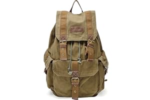 GOOTIUM 21101AMG Specially High Density Thick Canvas Backpack Rucksack, Field Tan, Large
