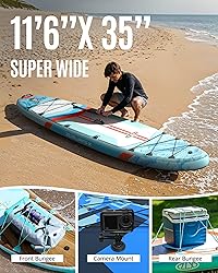 ZLX 11'6" Extra Wide Inflatable Stand Up Paddle