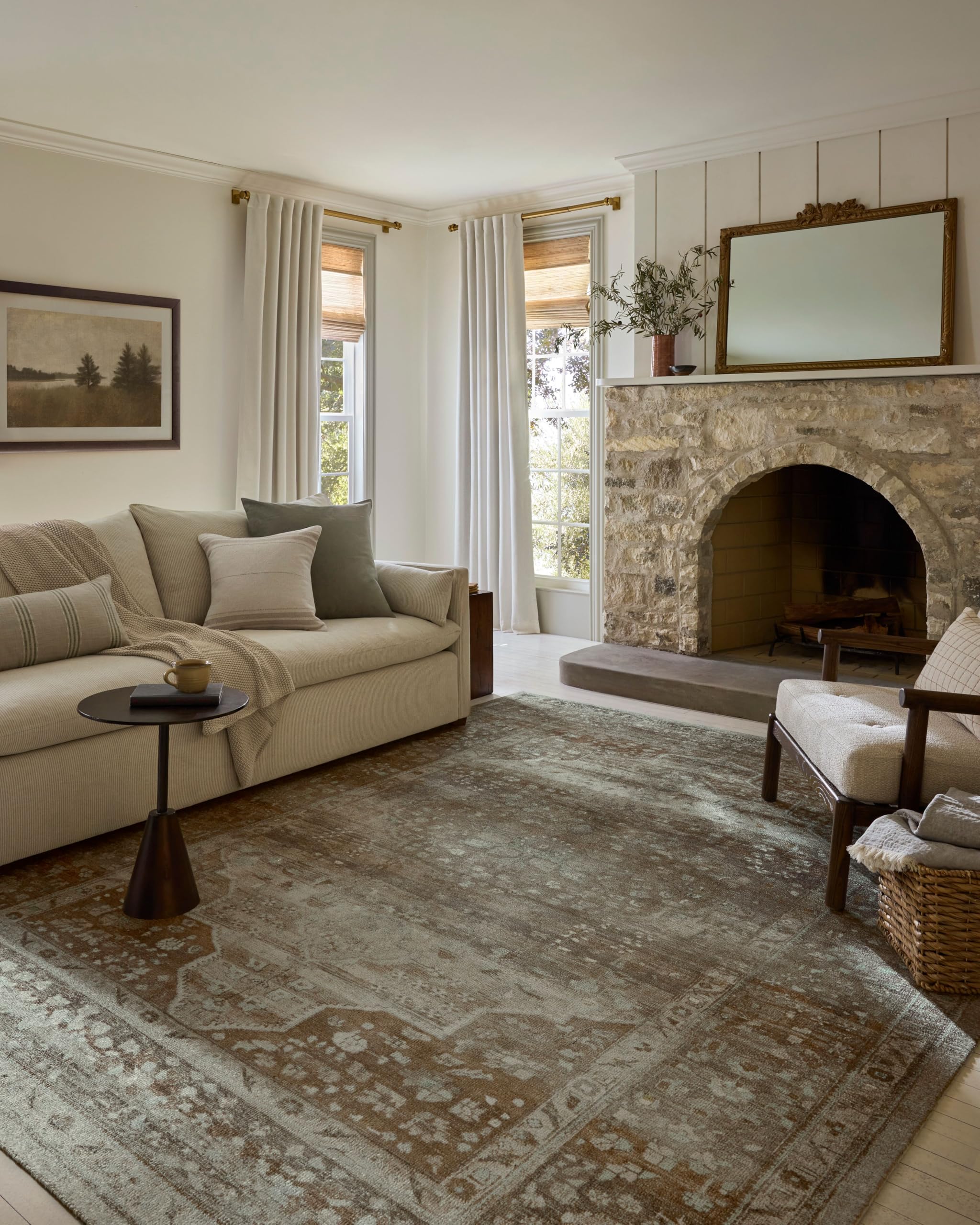 Photo 1 of 
Loloi Magnolia Home by Joanna Gaines Wimberly Collection WYM-01 Earth/Multi 7'-9" x 9'-9" Area Rug