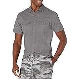 Goodthreads Men's Slim-Fit Short-Sleeve Ripstop Dobby Shirt