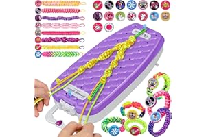 Dpai Friendship Bracelet Making Kit for Girls,DIY Arts and Crafts Toys,Jewelry String Maker Kit,The Best Birthday Gifts Ideas for Girls 6 7 8 9 10 11 12+ Years Old（Purple）