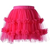 Ashken Toddler Baby Girl Tutu Tulle Layered Ruffle Skirt for Little Gig Girls 6 Months-10T