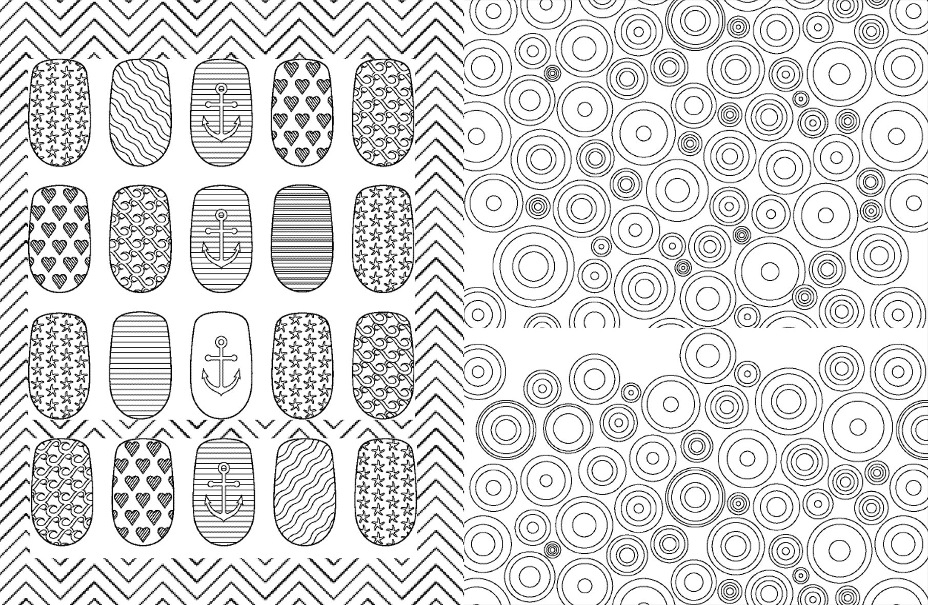 81+ Colouring Book Nail Art Free Images