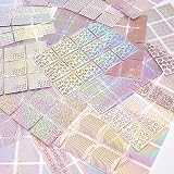 Hicarer 288pc Nail Vinyl Stencils Set 24 Sheets Nail Art Design Stickers Tips view 4