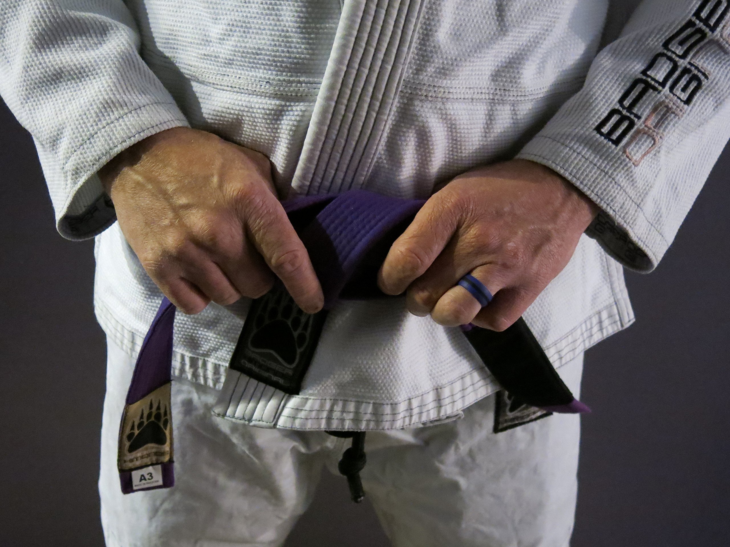 BJJ Rings Silicone Wedding Band for Men & Women Ranked Rubber Wedding