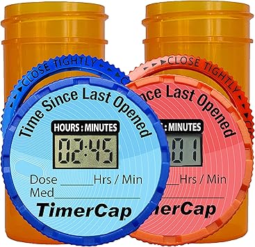 Timer Caps with Std. 2 oz. Vials