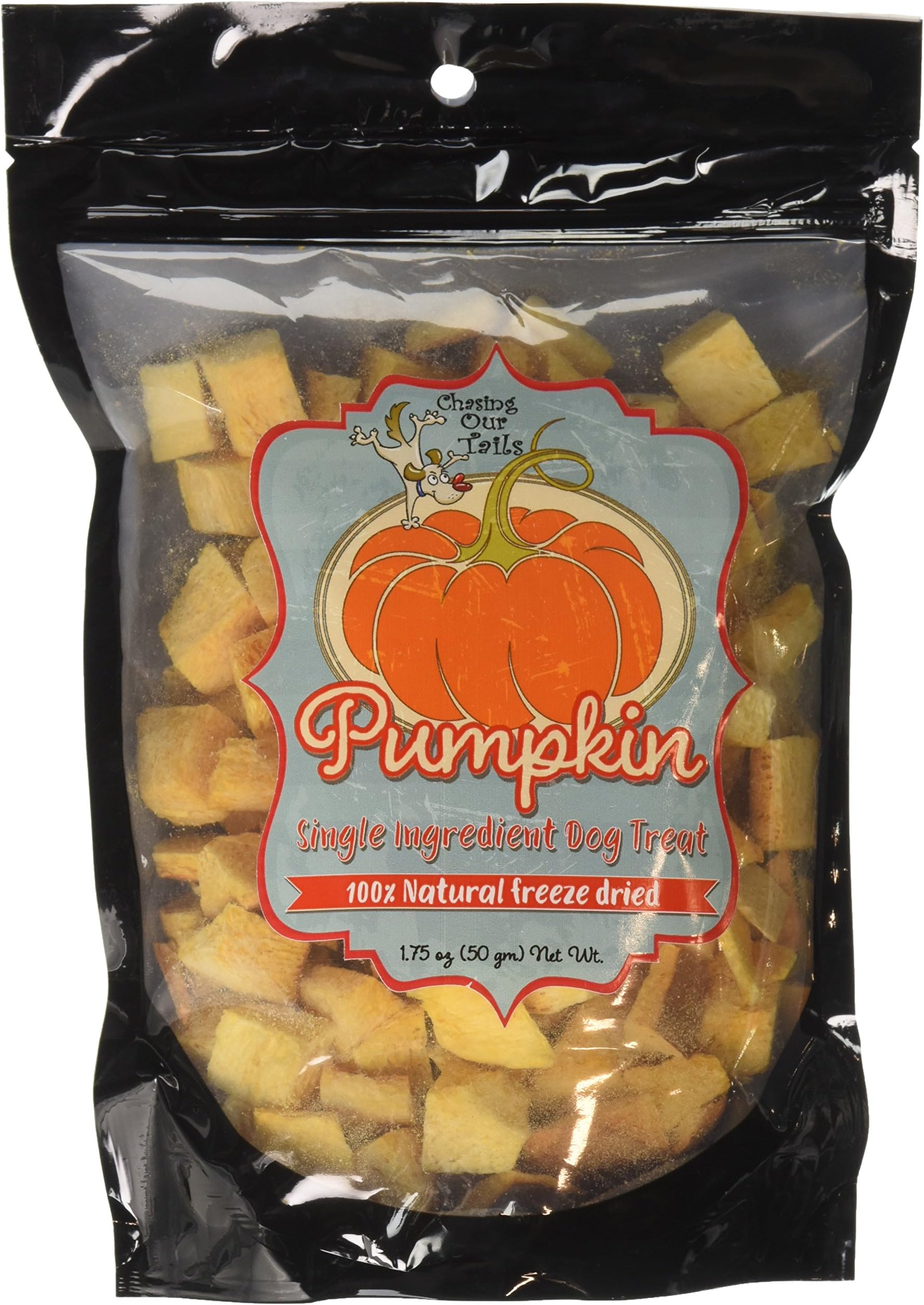 Chasing Our Tails 2885 Freeze Dried Pumpkin Pet Treat, 1.75 Oz