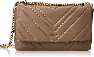DKNY Vivian Quilted Leather Shoulder Flap Bag Crossbody - Dune: Handbags:  Amazon.com