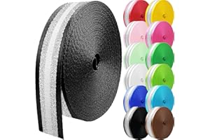 Grosun 10 Yards Nylon Webbing 1.5 Inch 2 Inch Nylon Strap Webbing Straps Backpack Straps Nylon Belt for Indoor or Outdoor Gear, DIY Crafting, Handles, Luggage, Slings