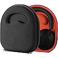 Geekria Shield Headphones Case Compatible with Sony WH-1000XM6, WH-1000XM5, WH-1000XM4, MDR-XB950BT, WH-CH720N, Replacement Hard Shell Travel Carrying Bag with Cable Storage (Black)