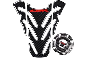 REVSOSTAR Real Carbon Look, Fuel Gas Tank Cap, Protector Pad, Tank Pad Decal Stickers, Tank Protector for CBR600RR 2003-2015 CBR1000RR 2004-2015, 2PCS Per Set