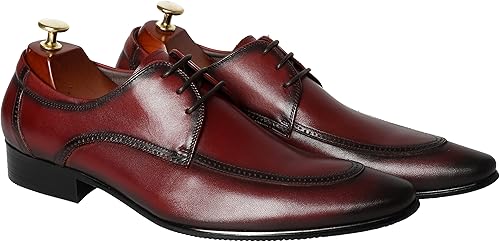 Amazon Com Santimon Dress Shoes For Men Lace Up Casual Modern