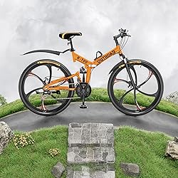 MarKnig 26 Inch Adult Folding Bikes/Mountain
