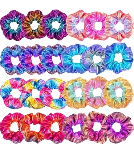 Amazon.com : 24pcs Colorful Elastic Hair Bands with Thanks  display picture 3