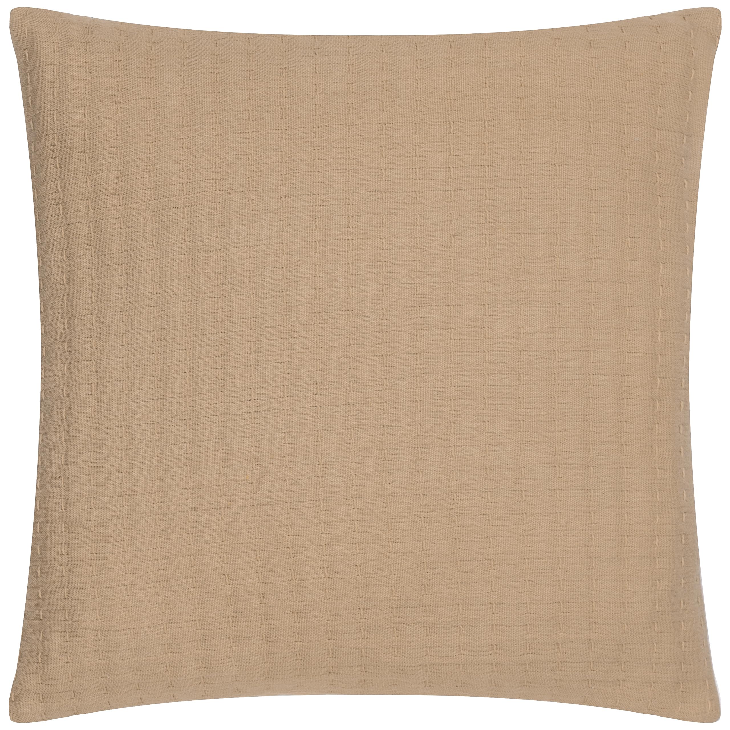 Yard furn Hush Cushion Cover Only - Soft Cotton Gauze Texture (Taupe - 45x45cm Pack of 1)