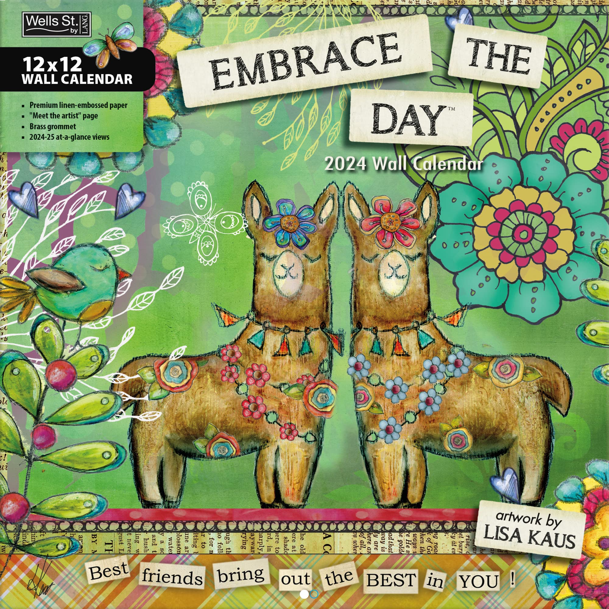WSBL Embrace The Day 2024 12X12 Wall Calendar (24997001684)