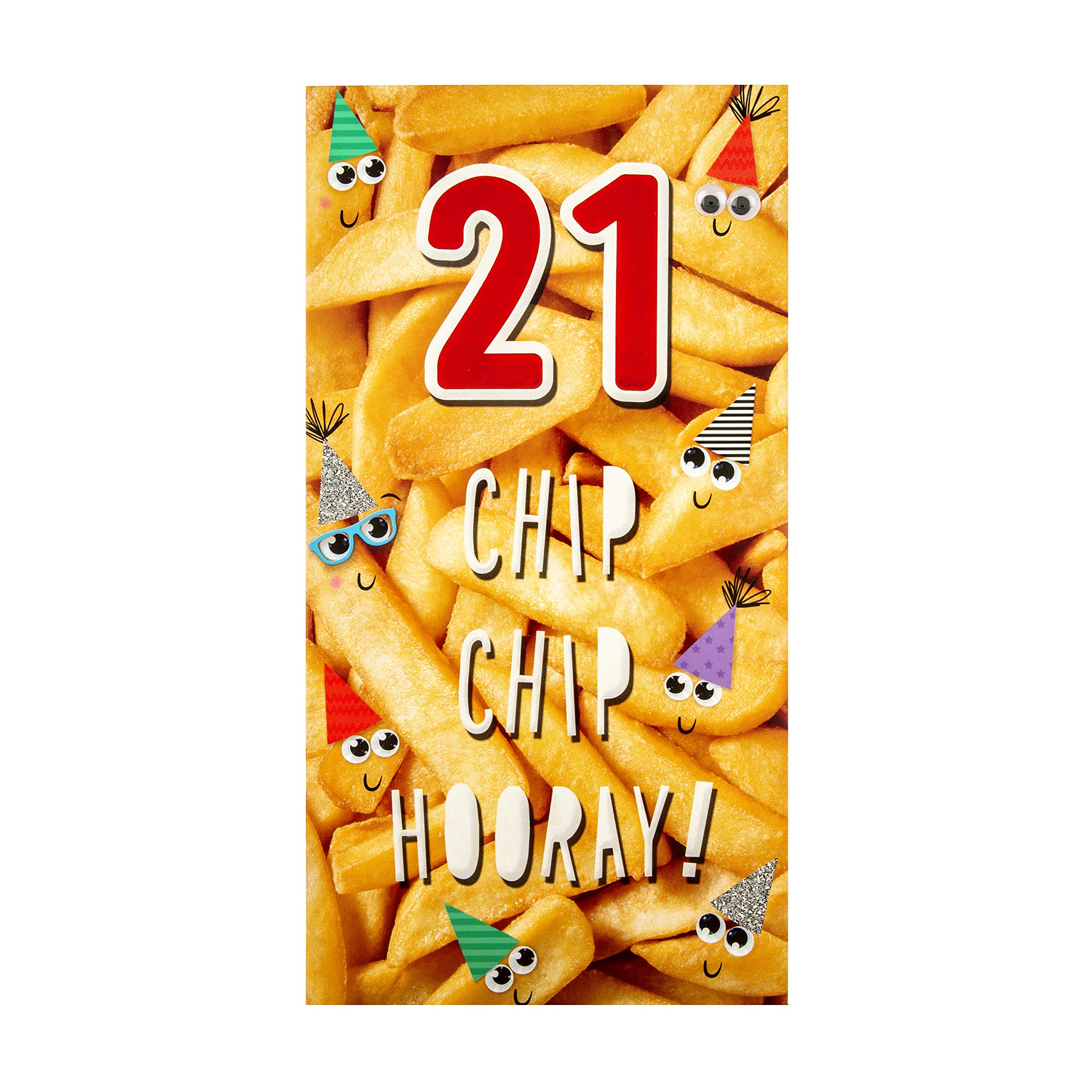 Hallmark 21st Birthday Card - Fun Photographic Design