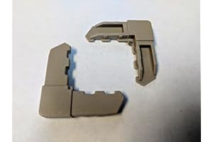 HURST GLASS AND SCREEN Champagne External Screen Frame Corners (24 Pack)