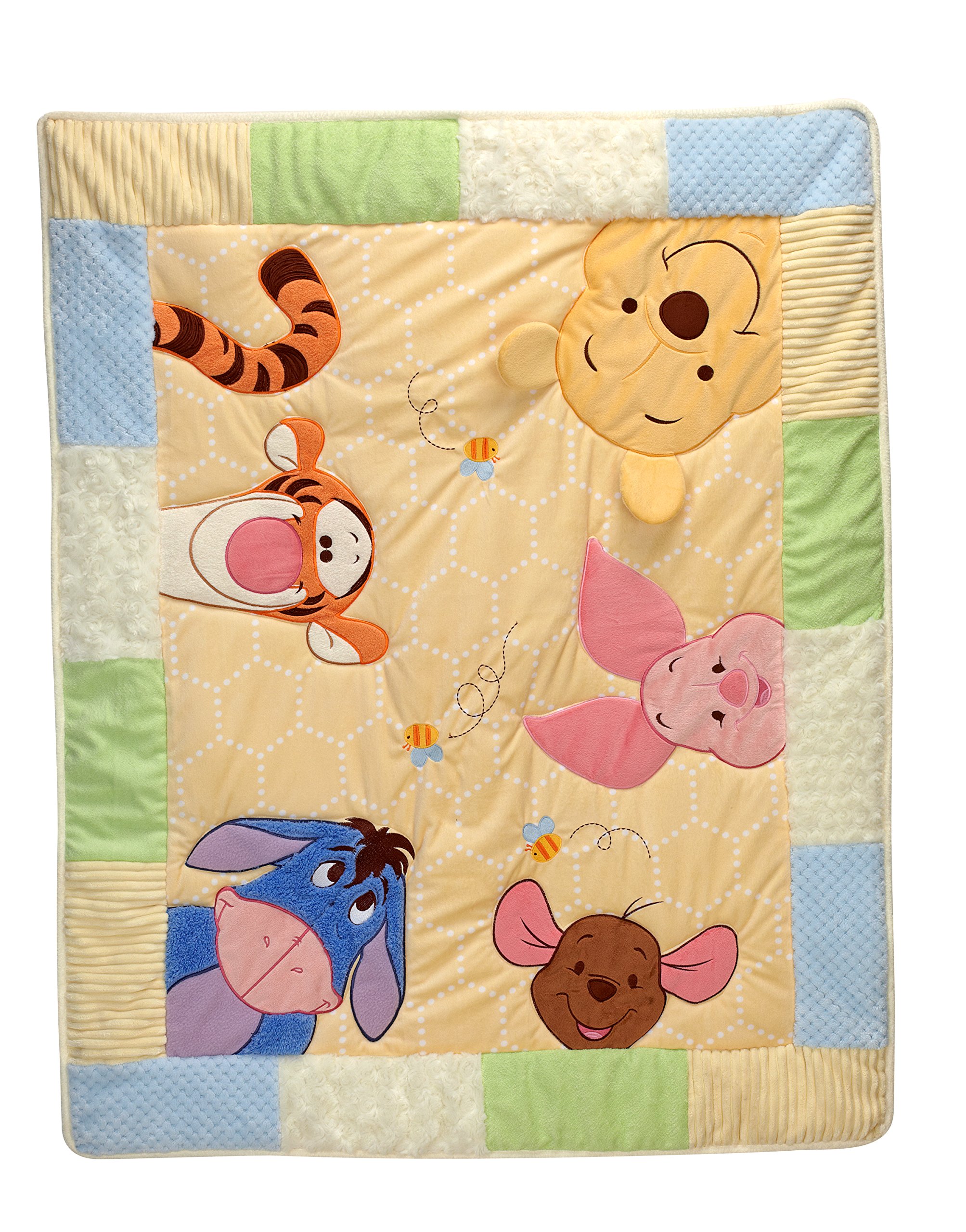 Disney Winnie the Peeking Pooh 7 Piece Nursery Crib Bedding Set
