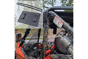 GENERIC California OHV Registration Green Sticker Mount Plate for SxS/UTV/RZR Cage Tube Mounting fits Can-Am/Polaris/Honda