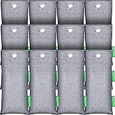 Mayunuo Activated Charcoal Odor Absorber for Strong Odor, Natural Shoe Deodorizer. Sneaker Odor Eliminator, 12 Pack Bamboo Ch