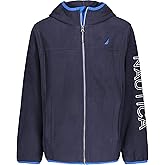 Nautica boys Zip Up Hoodie Sweatshirt, Signature Logo Design, Kangaroo Pockets, Made With Lightweight Fleece