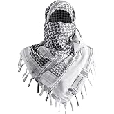 FREE SOLDIER Shemagh Keffiyeh Scarf for Men | Tactical Desert Keffiyeh Arab Cotton Wrap with Tassel, Breathable Lightweight Head Neck Cover for Men, Women, Hiking, Camping