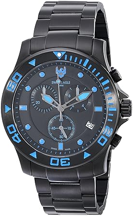 Swiss Eagle Analog Black Dial Mens Watch - SE-9001-44