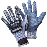 Puncture Resistant Diving Gloves - Bumps Protection - Palm Protection Against Stings and Cuts - Ideal for Spearfishing, Lobstering - Cressi HEX: Designed in Italy