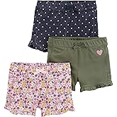 Simple Joys by Carter's Girls 3-Pack Knit Shorts
