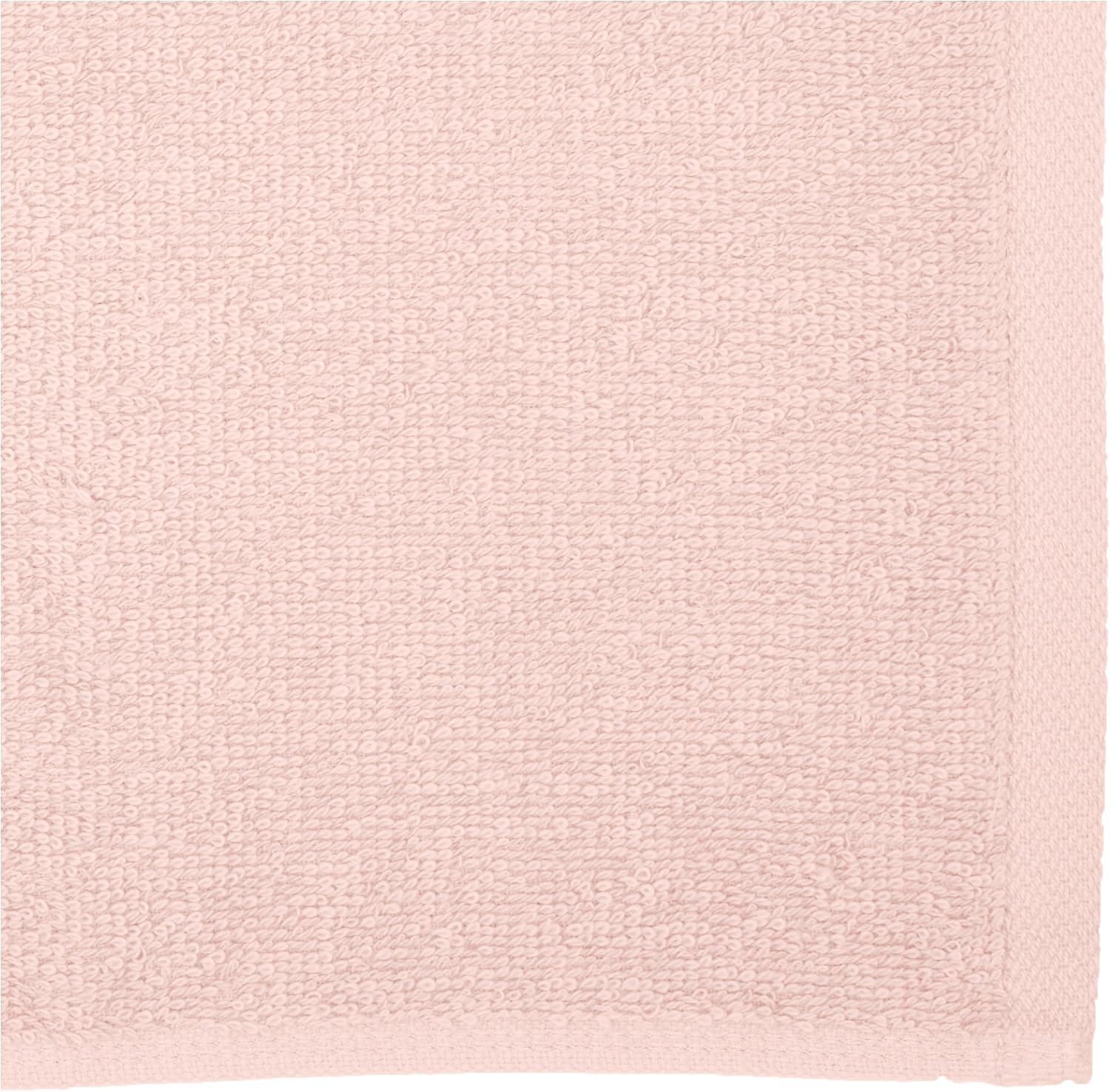 Amazon Basics Face Towel Set for bathroom 100% Cotton Extra Absorbent Fast Drying Face Cloths 30 x 30 cm, Petal Pink, 24-Pack - Image 4