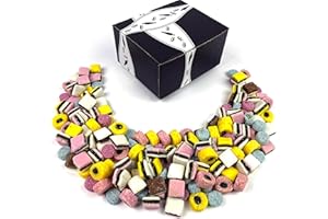 BLACK TIE MERCANTILE Cuckoo Luckoo Licorice Allsorts, 2 lb Bag in a BlackTie Box