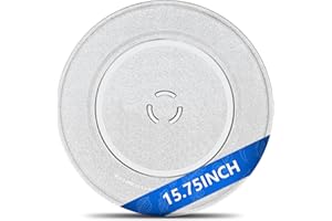 YOUIIEOEM W11373838 Microwave Glass Turntable Tray，‎15 3/4" Microwave Glass Plate Replacement Compatible with Whirlpool, Jenn-Air, KitchenAid - Microwave Oven Cooking Plate