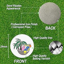 FINGER TEN Golf Ball Markers 3 Pcs with 3 Pack Hat