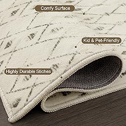 SERISSA Washable Area Rug,3x5 Soft Non Slip Indoor