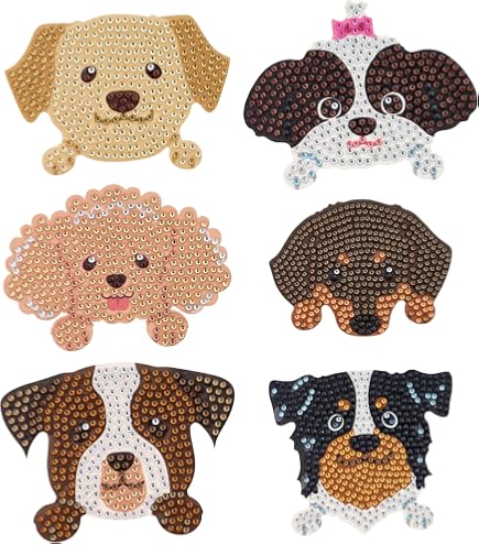Amazon.com: DIAMOND ART CLUB Coasters - Dogs, Diamond Painting Kit
