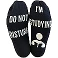 'Do Not Disturb, I'm Studying' Funny Ankle Socks - Great Gift For Students
