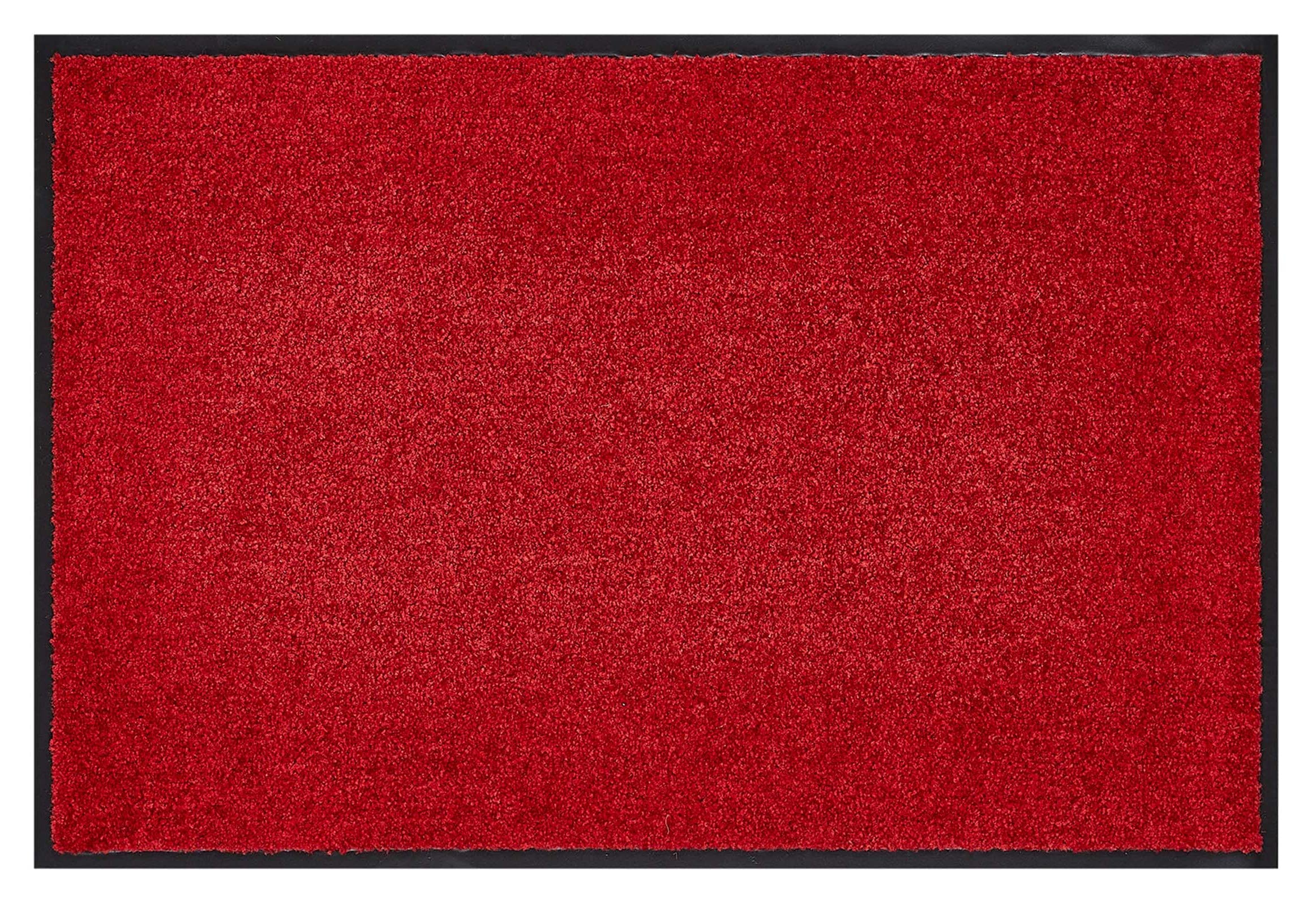 andiamo Premium Wash & Clean Doormat Durable Dirt Trapper Mat for House Entrance Indoor or as a Doormat in Covered Outdoor Area 90 x 120 cm Red