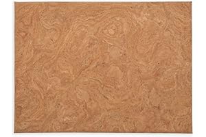 gasaré, Cork Board for Walls, Bulletin Board, Pin Board, Decorative Design, Frameless, Install Horizontal or Vertical, Screws, Anchors, and Push Pins Included, 23 x 17 Inches, Natural Design