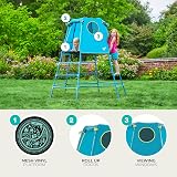 TP Toys Explorer Metal Climbing Frame with Den and Platform Blue view 5