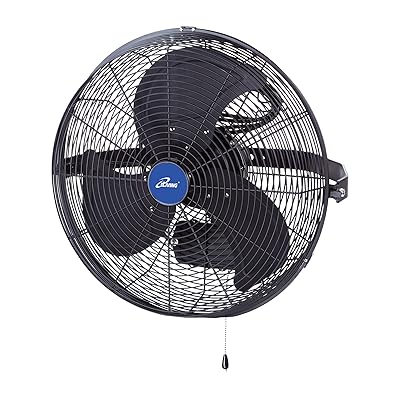 iLIVING ILG8E18-15 Wall Mount Outdoor Waterproof Fan, 18", Black