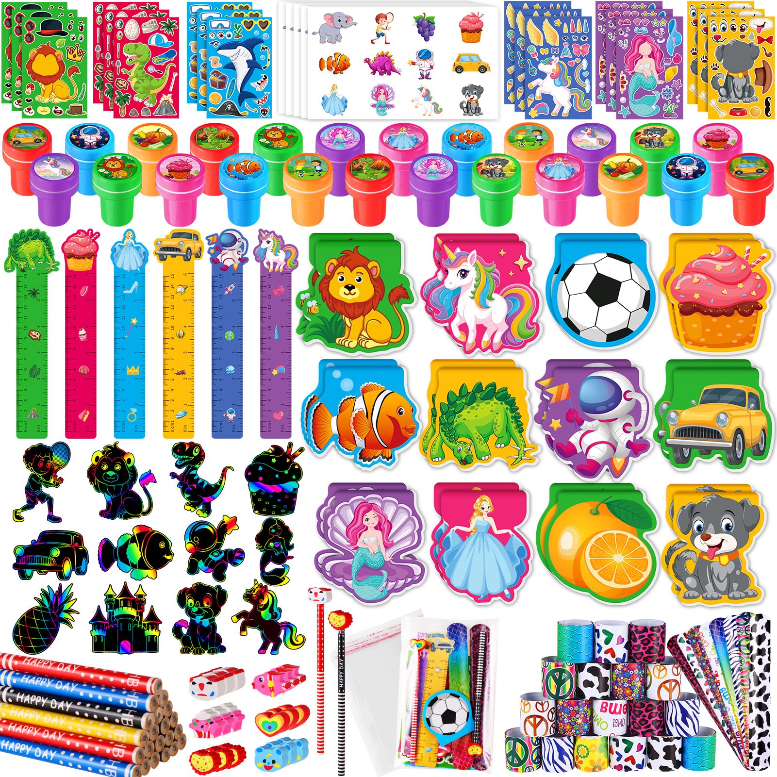 Photo 1 of BenLouis 120Pcs Kids' Party Favors Sets Stampers Pencils Stickers School Stationery Bulk for Kids 4-8-12 Classroom Birthday Candy Goodie Bags Pinata Stuffers Rewards Gifts Supplies