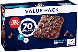 Fiber One 70 Calorie Brownies, Chocolate Fudge, Snack Bars, 12 ct