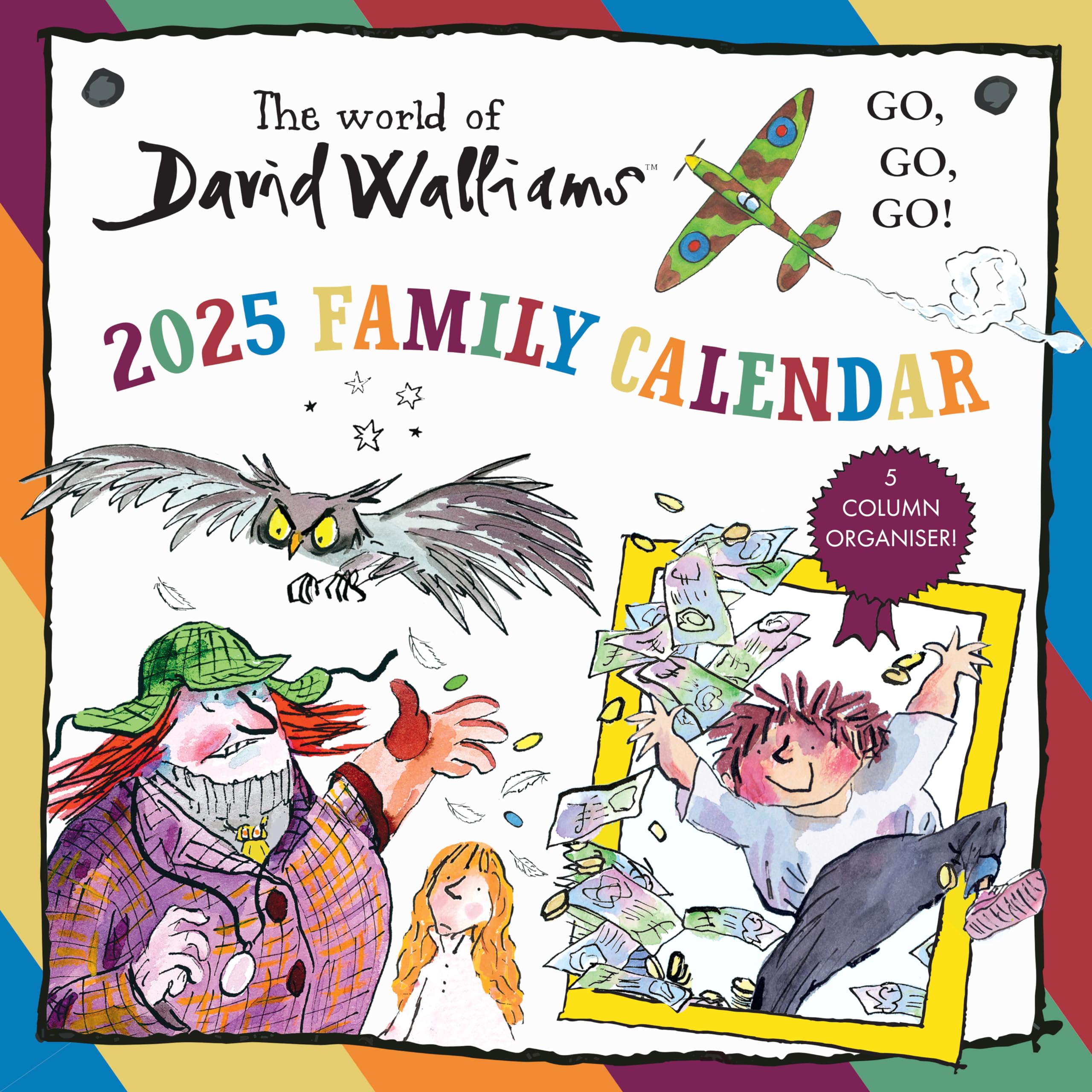 2025 World of Walliams Square Family Calendar