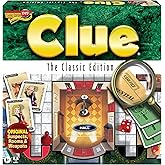 Clue Classic Edition, Murder Mystery Game, by Winning Moves Games USA | with Metal Weapons, 3 to 6 Players, Ages 8+
