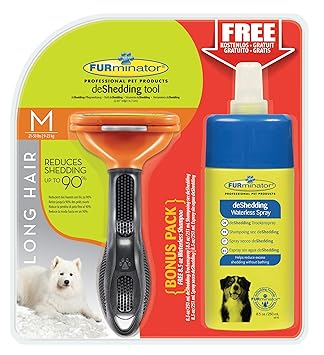 Furminator Deshedding Tool For Medium Dogs Size M Long Haired With
