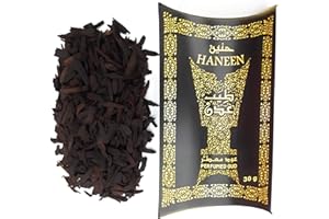 Haneen, (30 g): oud chips aged in a vibrant floral perfume blend. Perfumed Oud Incense, Bakhoor, Oud Muattar.