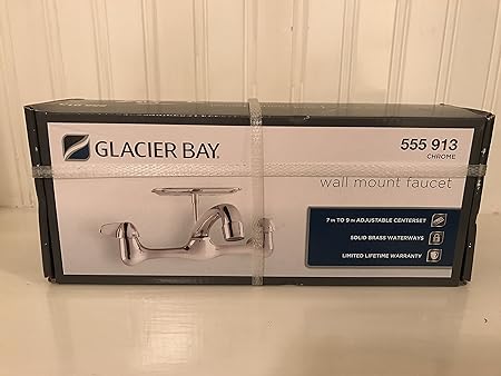 Glacier Bay Wall Mount Faucet Chrome Finish Amazon Co Uk Diy