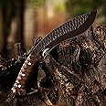 Kukri Machete Knife with Sheath Full Tang- Fixed Blade Cool Tool for Outdoor Camping- Best Handmade Gift for Men
