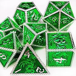 HAOMEJA Dragon Metal DND Dice Set D&D Dice Dungeons